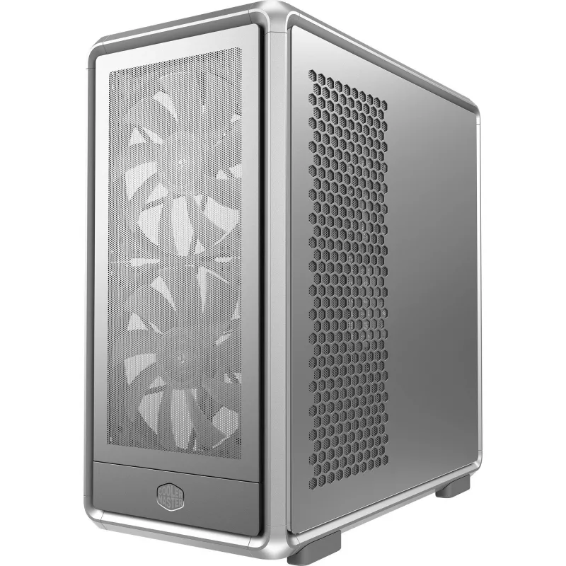 PC Midi Tower Cooler Master MasterFrame 600 Mesh Srebrny — obsługuje ATX/EATX, przednie 2×200 mm, dyski 2,5 cala/3,5 cala