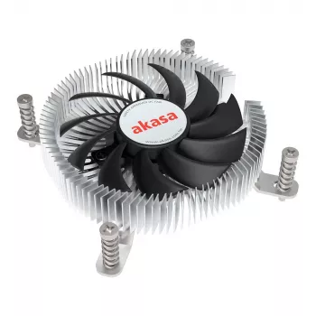 Hybrydowe chłodzenie Akasa Intel LGA1700 7,5 cm Aluminium Czarny