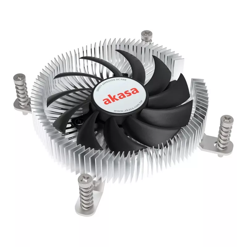 Hybrydowe chłodzenie Akasa Intel LGA1700 7,5 cm Aluminium Czarny