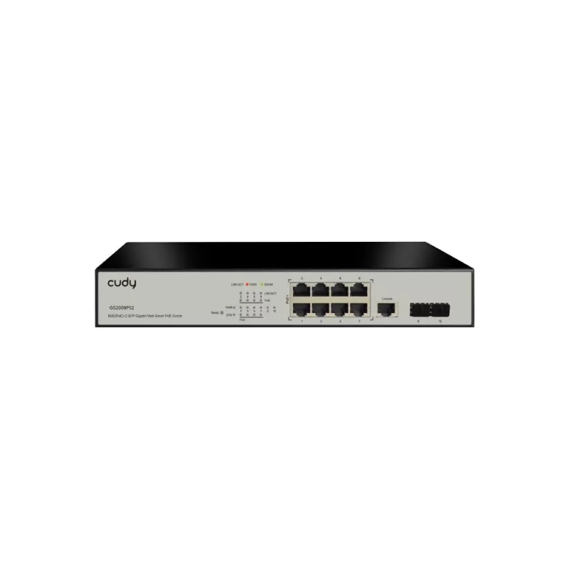 Przełącznik zarządzalny Cudy GS2008PS2 L2 Gigabit Ethernet 8 portów PoE