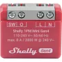 Inteligentny przełącznik Shelly 1PM Mini Gen4, bezprzewodowy 110–240 V AC, maks. 8 A / 2000 W, obudowa z tworzywa sztucznego 34×16×29 mm