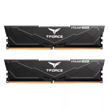 T-FORCE Vulcan - DDR5 - Kit - 32 GB: 2 x 16 GB - DIMM 288-PIN - 3000 MHz / PC5-48000 - CL30 - 1,35 V - unbuffeczerwony - on-die ECC - Czarny (FLBD532G6000HC30DC01)