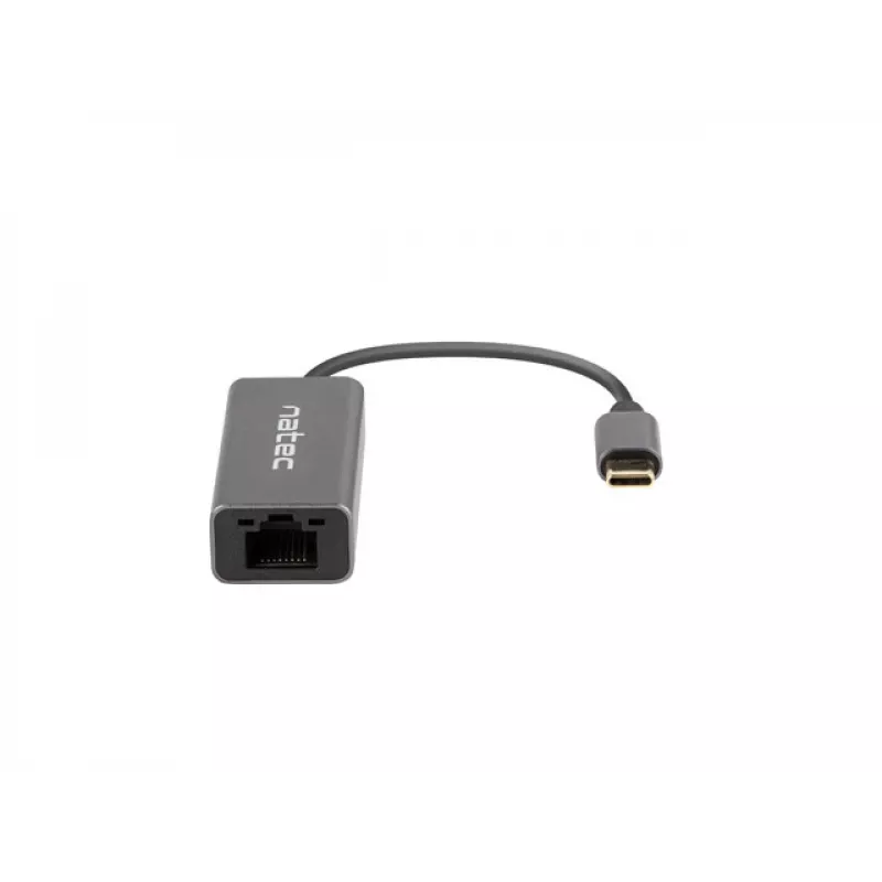 NATEC Cricket USB 3.2 Gen 1 Type-C Szary Hub Ethernet 1000 Mbit/s