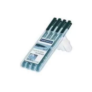 Marker permanentny Staedtler Lumocolor 318-9WP4HZ — czarny, wodoodporna końcówka