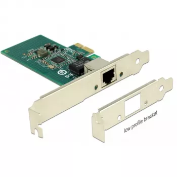 DeLock Karta PCI Express > 1 x Gigabit LAN - Karta sieciowa - PCIe 2.1 Low-Profile - Gigabit Ethernet