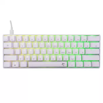 Klawiatura mechaniczna White Shark Shinobi-2 Brown Switch układ US — kompaktowa konstrukcja, przełączniki Brown