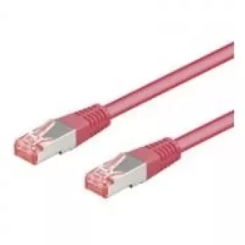 Wentronic goobay kabel krosowy RJ-45 (M) do RJ-45 (M) 7,5 m SFTP PiMF CAT 6 bezhalogenowy formowany z zatrzaskiem magenta (EAN: )
