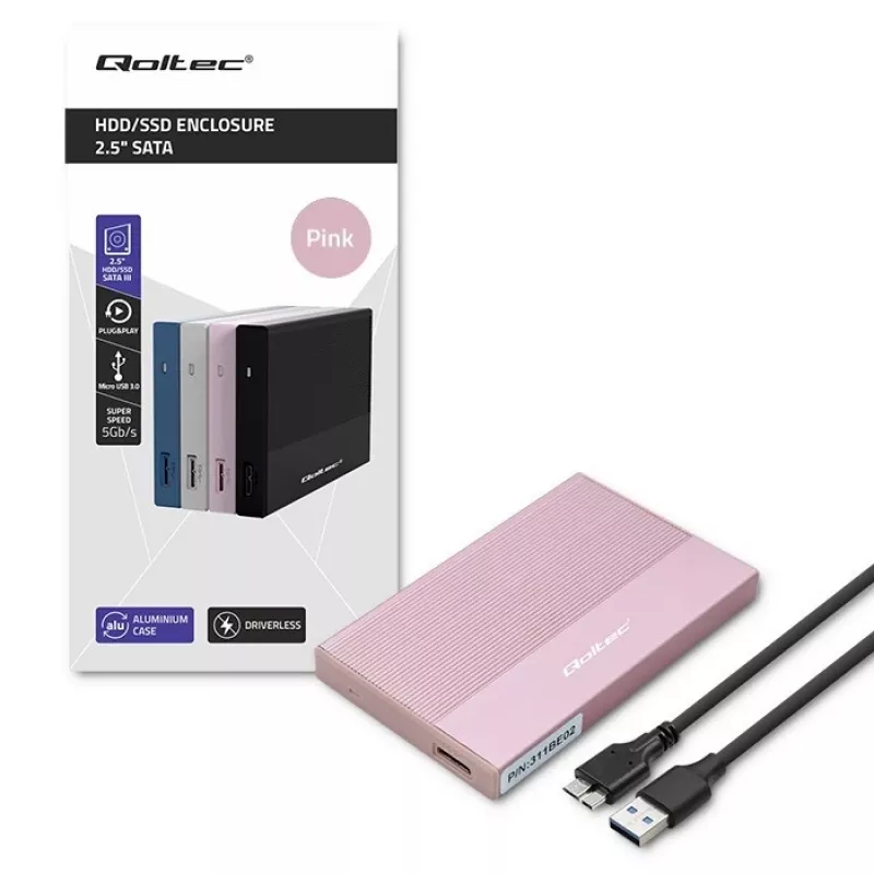 Obudowa na dysk SSD/HDD 2,5 inch, SATA, USB 3.0, 2 TB