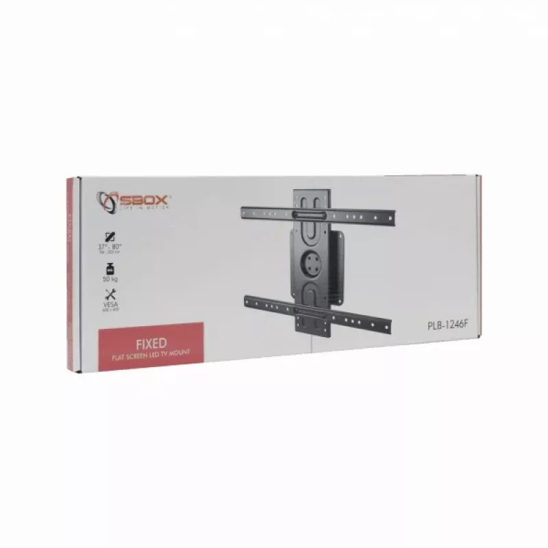 Uchwyt stały Sbox PLB-1246F do telewizora LED 37-70 cali, 50 kg