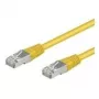 Wentronic Goobay CAT 5e kabel krosowy, F/UTP, żółty, 10 m - CCA miedź Mix (50178)