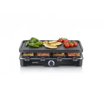 Raclette Grill Severin RG 9670 8 osób 1400 W Czarny
