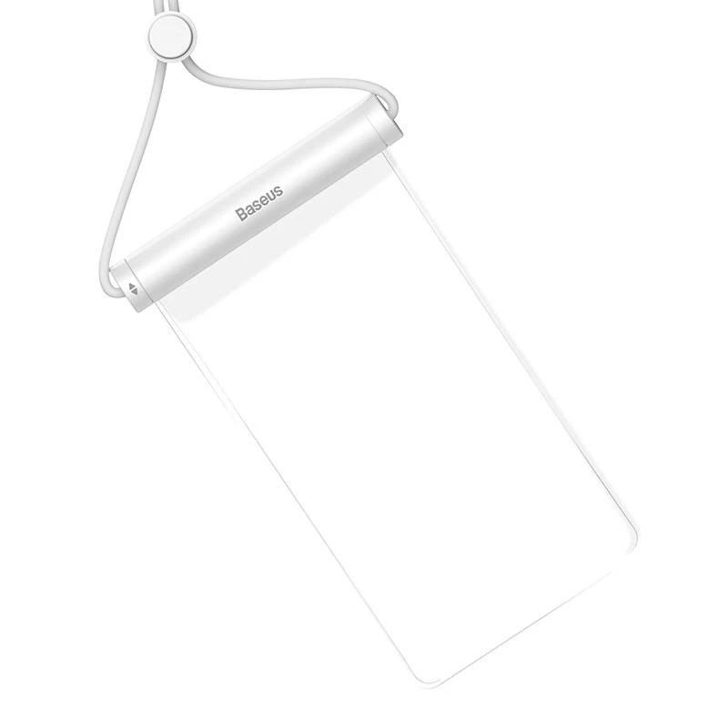 Wodoodporne etui na telefon Baseus AquaGlide z cylindrycznym zamkiem przesuwnym (biały)