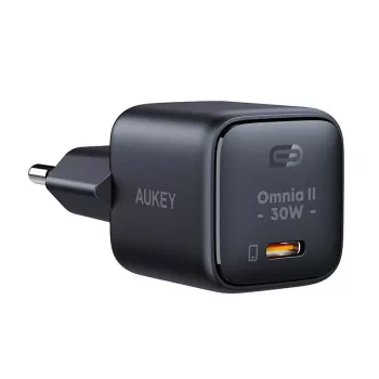 Ładowarka sieciowa Aukey PA-B1L USB-C 30W Czarna — kompaktowy zasilacz USB‑C PD