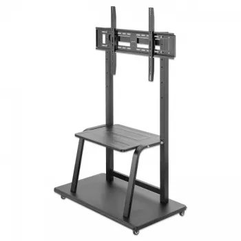Stojak na kółkach MANHATTAN 1-ekranowy 37–100 cali Czarny VESA 200x200–800x600 Maks. 150 kg