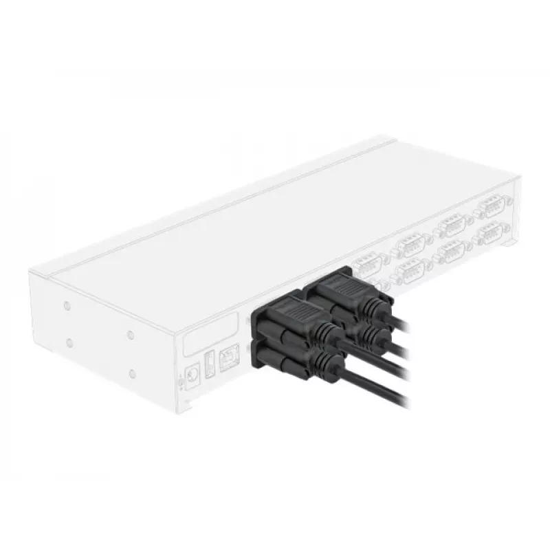 Kabel szeregowy DeLOCK 86605 czarny 2m RS-232 Sub-D9
