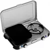 Przenośny grill kuchenka Campingaz 2213311 — 2-strefowy, 5,4 kg, 490×350 mm, czarny/szary/srebrny