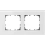 MDT BE-GTR2W.01 Glasrahmen für 55 mm Programme 2-fach,ws (BE-GTR2W.01)