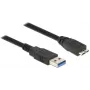 Kabel USB DeLOCK 85076 USB 3.2 Gen 1 5m USB A Micro-USB B Czarny