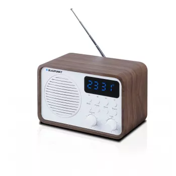 Radio przenośne z Bluetooth i USB BLAUPUNKT PP7BT, kolor: brązowe drewno/biały