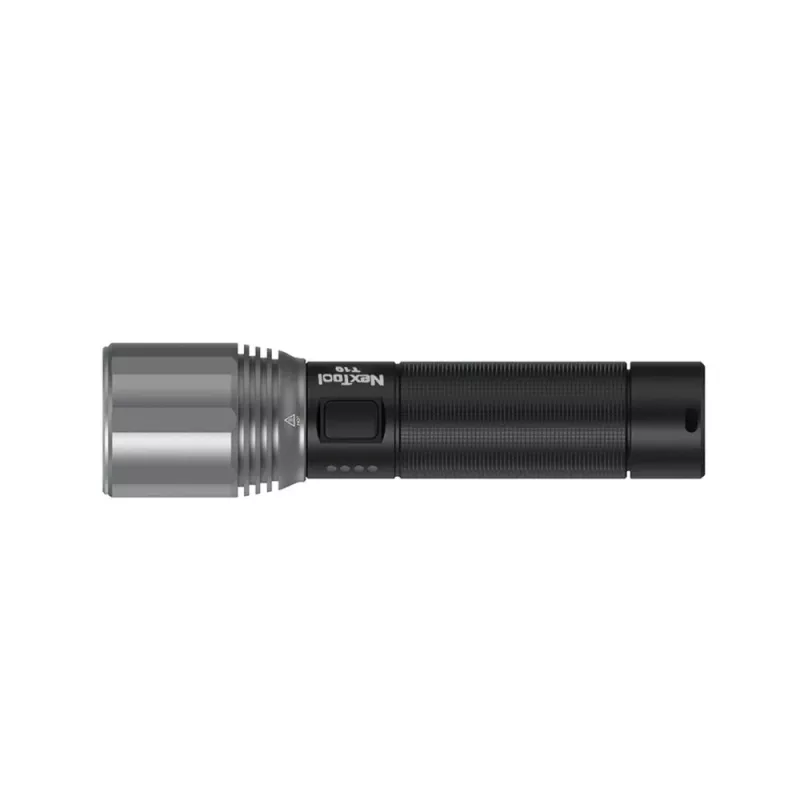 Latarka ręczna Nextool T10 — 2000 lm, zasięg 220 m, USB-C, IPX7, korpus aluminiowy, 152 mm