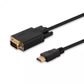 Savio CL-103 adapter kabla wideo 1.8 m HDMI Type A (Standard) VGA (D-Sub) Czarny