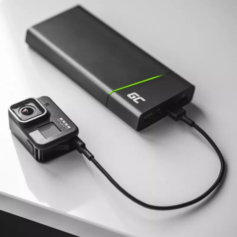 Kabel USB zielony Cell KABGC19 USB 2.0 2m USB A USB C Czarny