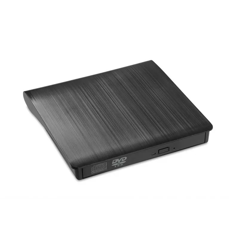 Zewnętrzny napęd optyczny DVD-ROM IBOX IED02, USB 3.2 Gen 1, DVD-ROM (8x) / CD-ROM (24x), czarny