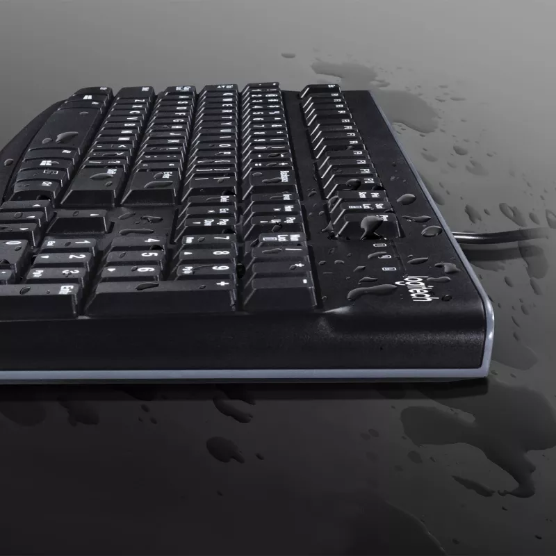 Logitech Desktop MK120 Combo, czarny, przewodowy, szwajcarski, 920-002504