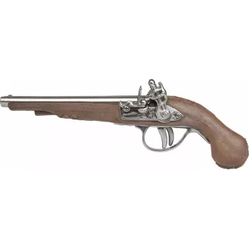 Metalowy pistolet piracki Pulio model 15541/0 o realistycznym wzornictwie