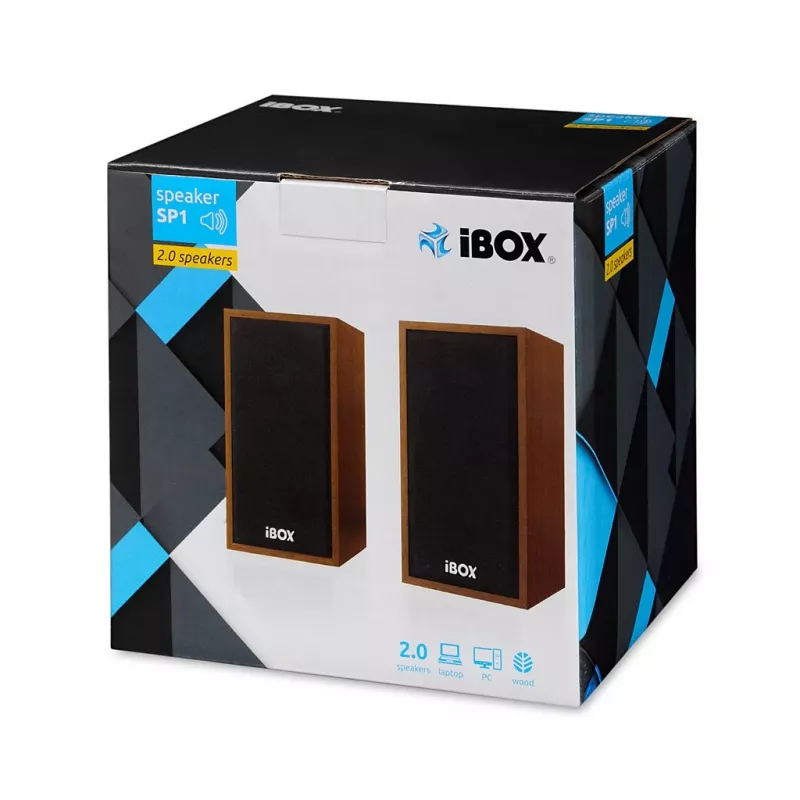 Głośnik IBOX IGLSP1 przewodowy 2.0 głośnik biurkowy 10 W Cherry