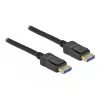 Delock - Kabel DisplayPort - DisplayPort (M) na DisplayPort (M) - DisplayPort 2.0 - 3,0 m - Obsługuje 10K 60 Hz (10 240 x 4320) - Czarny (80263)
