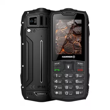 Hammer ROCK LTE | Czarny | 2,4 cala | IPS | 48 MB | 128 MB | Dual SIM | 3G | Rozdzielczość aparatu głównego 2 MP | 3000 mAh