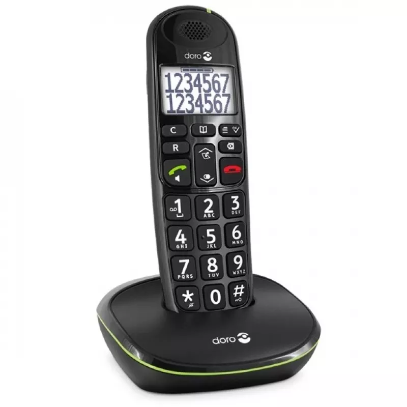 Telefon DECT Doro PhoneEasy 110 Identyfikacja dzwoniącego Czarny