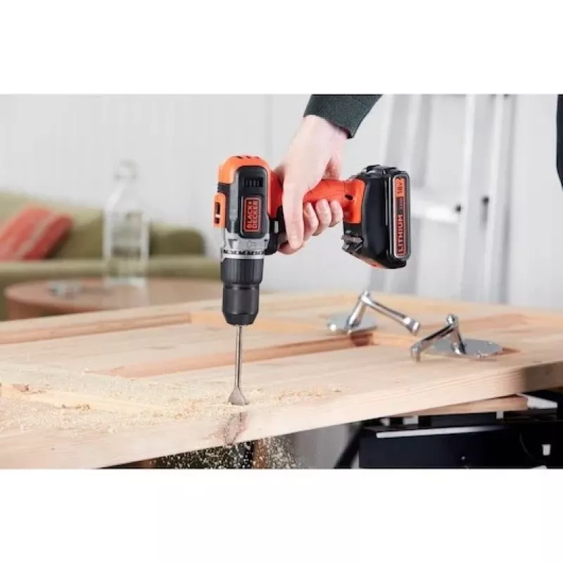 BLACK & DECKER | Wiertarko-wkrętarka akumulatorowa z baterią 2.0 Ah/4.0 Ah | BCD003MEM2K-QW | 18 V | 2.0/4.0 Ah | Litowo-jonowa
