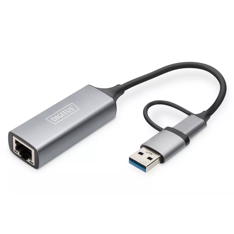 Adapter Gigabit Ethernet USB Type-C Digitus DN-3028