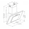 Okap kuchenny AKPO WK-4 Nero Eco 60, 600 mm, stal i szkło hartowane, 326 m³/h, aluminiowy filtr przeciwtłuszczowy, 55–61 dB