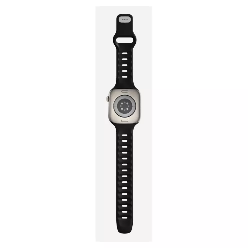 Pasek do zegarka Nomad Tempo Band Czarny Guma — szerokość 20 mm, pasuje na nadgarstki 155–193 mm