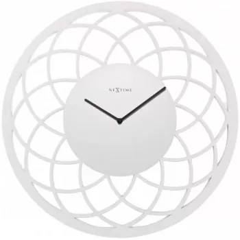 NeXtime klok 3115wi Big Dreamcatcher, Ø60 cm, ścienna, biała