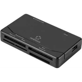 Zewnętrzny czytnik kart Renkforce RF-PCR-150 USB 2.0, czarny (RF-5152720)