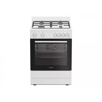 INDESIT Kuchenka | I6G5KCW | Typ płyty Gaz | Typ piekarnika Elektryczny | Biały | Szerokość 60 cm | Grillowanie | Głębokość 60 cm | 72 L