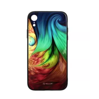 Etui na telefon Tellur Cover Glass Print do iPhone XR Mesmeric – twarde etui ochronne z nadrukiem na szkle
