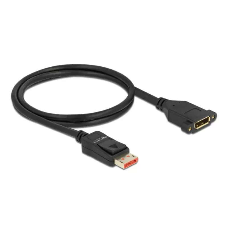 Przedłużacz DisplayPort do montażu w panelu DeLOCK 87095 8K 60 Hz 1 m