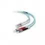 Kabel światłowodowy połączeniowy ROLINE 50/125µm LC/ST OM3 turkusowy 2 m