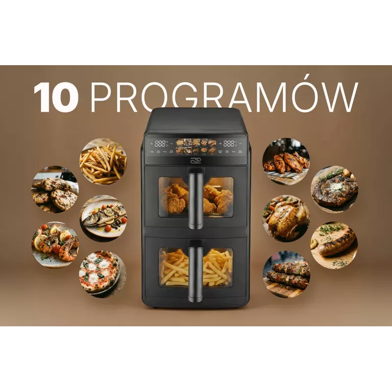 PROMIS FRP1560 pionowa frytkownica powietrzna z podwójnym koszem