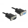 Kabel szeregowy DeLOCK 86598 Czarny 5m RS-232 Sub-D9