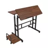 Maclean mobilne biurko pod laptopa, czarne, 80x60 cm, maks. 50 kg, regulacja wysokości 67-115 cm, MC-124 B