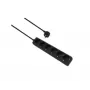 Listwa zasilająca helos CLASSIC 6-gniazdowa, czarna, kabel 1,5 m