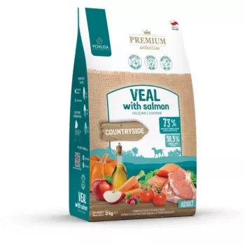 POKUSA Premium Selection Cielęcina z łososiem Adult - sucha karma dla psa - 3kg