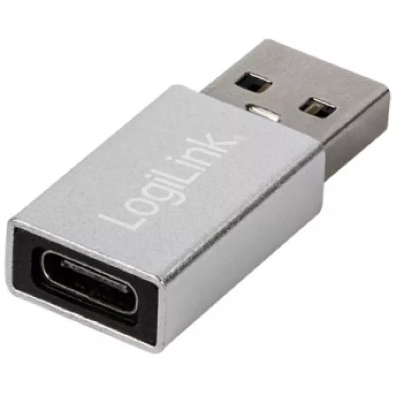 Adapter LogiLink AU0056 USB 3.2 Gen 1 USB Typu-C Żeński Srebrny