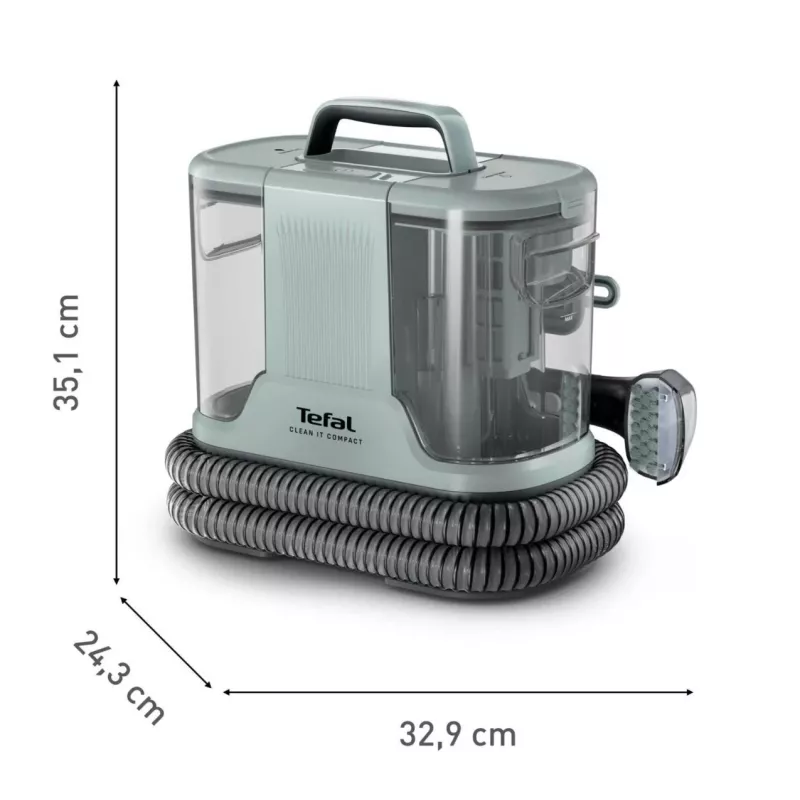 Przenośny odplamiacz Tefal Clean It Compact Pet IZ3020F0 — ręczny odplamiacz do tapicerki i plam po zwierzętach